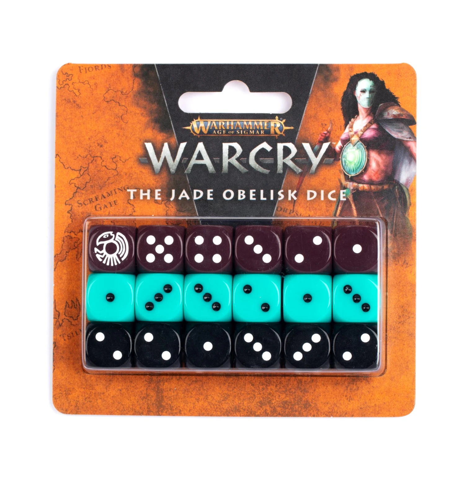 Warcry: The Jade Obelisk Dice Set 3 Warcry: The Jade Obelisk Dice Set
