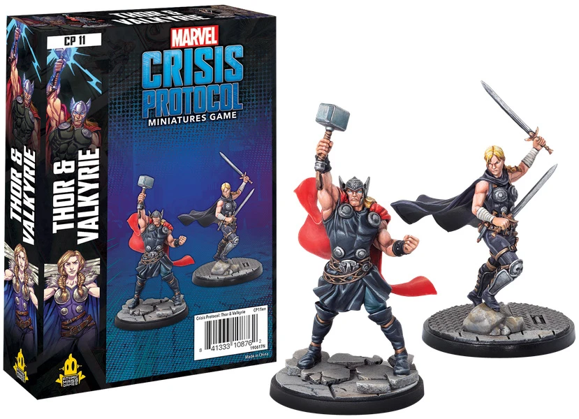Thor And Valkyrie Character Pack - Marvel Crisis Protocol 3 Thor And Valkyrie Character Pack - Marvel Crisis Protocol
