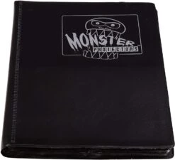 Monster Binder 4 Pocket Folder Black