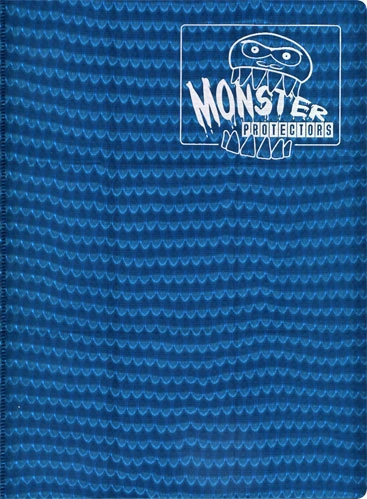 Monster Protectors 9-Pocket Holofoil Blue Binder 3 Monster Protectors 9-Pocket Holofoil Blue Binder