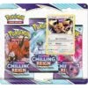 Pokemon SWSH Chilling Reign 3pack Blister - Eevee -Board Games POK80850D1E