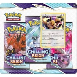 Pokemon SWSH Chilling Reign 3pack Blister - Eevee