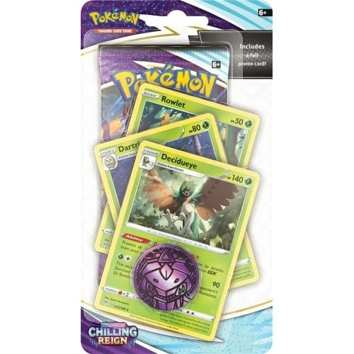 Pokemon SWSH Chilling Reign Premium Checklane Blister Decidueye 3 Pokemon SWSH Chilling Reign Premium Checklane Blister Decidueye