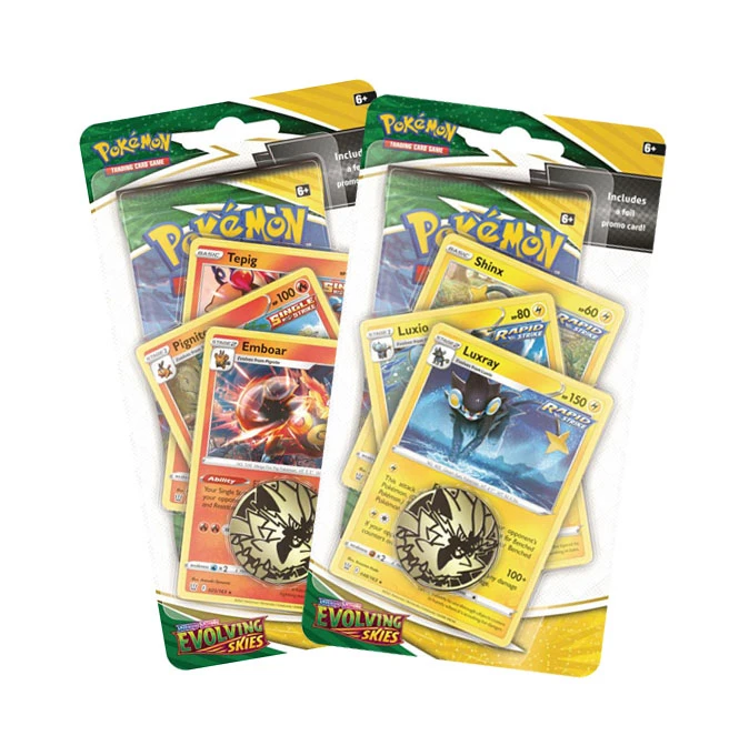 SWSH 7 Evolving Skies Premium Blister Set Of 2 Pokemon 3 SWSH 7 Evolving Skies Premium Blister Set Of 2 Pokemon