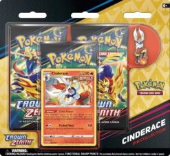 SWSH 12.5 Crown Zenith Pin Collection - Cinderace - Pokemon