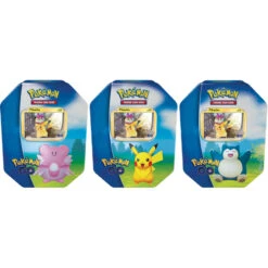 Pokemon GO Tin - Set Of 3 (Pikachu, Snorlax And Blissey)