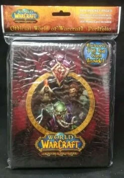 Official World Of Warcraft Portfolio W/ Exclusive Foil Card Horder
