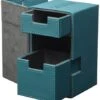 Ultimate Guard 100 Plus XenoSkin Flip N Tray Deck Case Petrol Blue 2 Ultimate Guard 100 Plus XenoSkin Flip N Tray Deck Case Petrol Blue -Board Games UGD010473