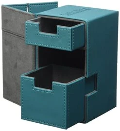 Ultimate Guard 100 Plus XenoSkin Flip N Tray Deck Case Petrol Blue