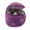 D20 Plush Dice Bag - Purple